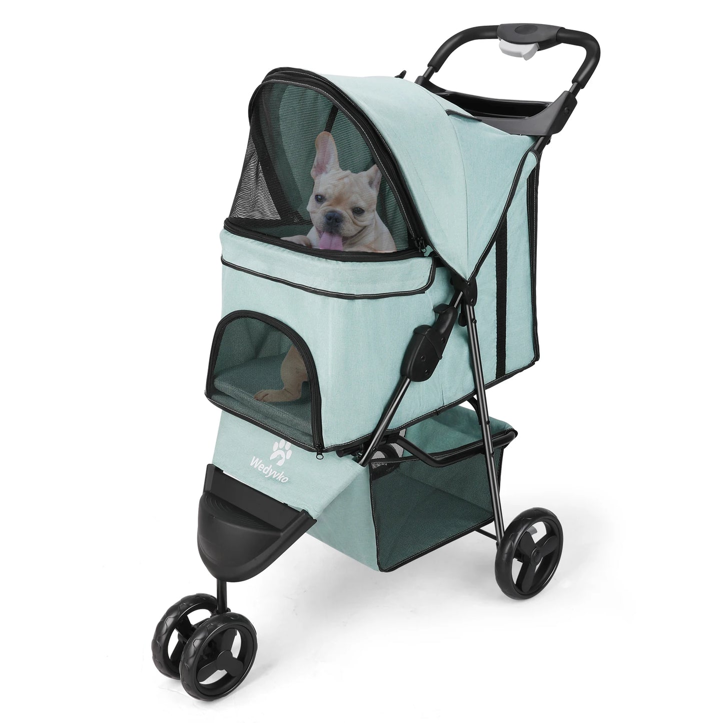 Faltbarer Hunde-Kinderwagen für Hunde – Universeller Outdoor-Wanderwagen für alle Jahreszeiten