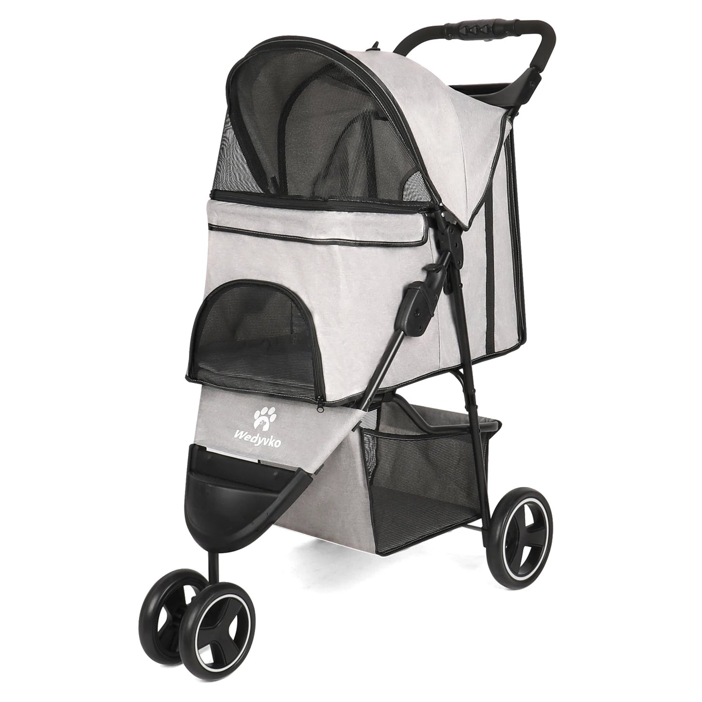 Faltbarer Hunde-Kinderwagen für Hunde – Universeller Outdoor-Wanderwagen für alle Jahreszeiten