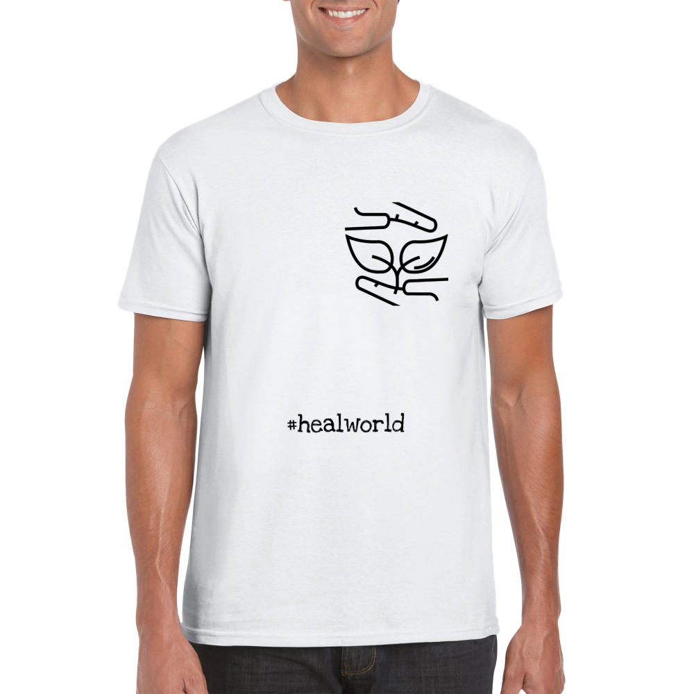 Rufus'n Team T-Shirt "#healworld" mit Rundhalsausschnitt