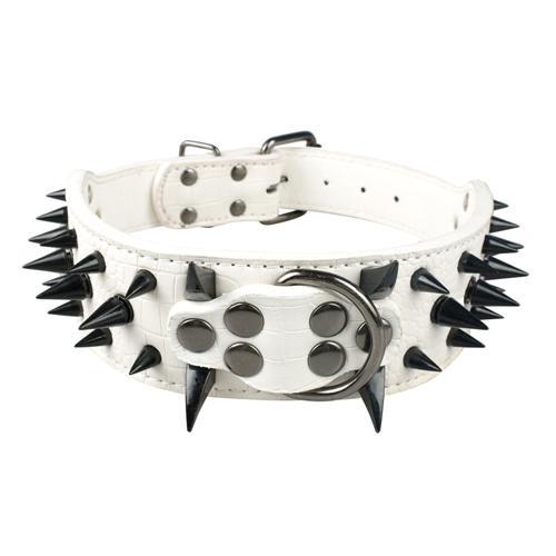 Stachel Hundehalsband aus Leder