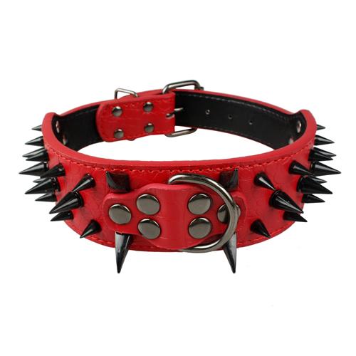 Stachel Hundehalsband aus Leder