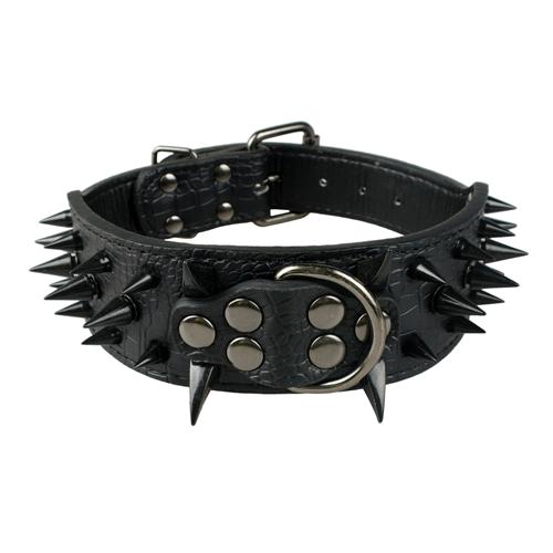 Stachel Hundehalsband aus Leder