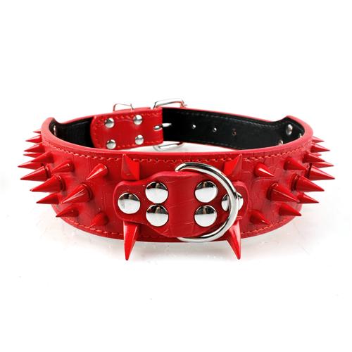 Stachel Hundehalsband aus Leder