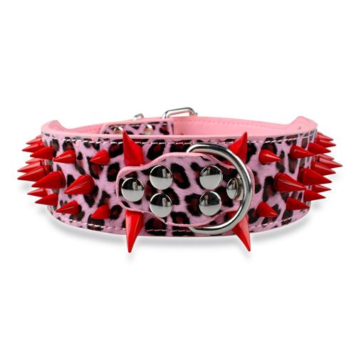 Stachel Hundehalsband aus Leder