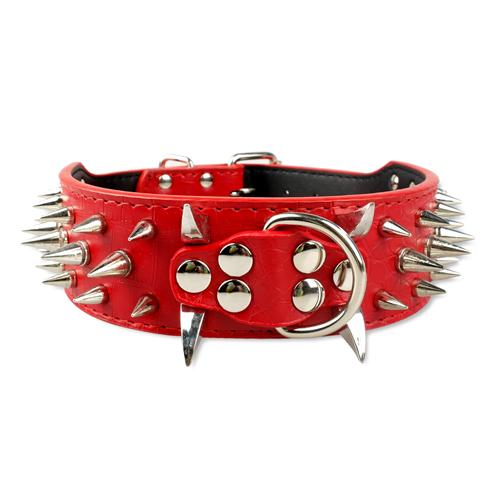 Stachel Hundehalsband aus Leder