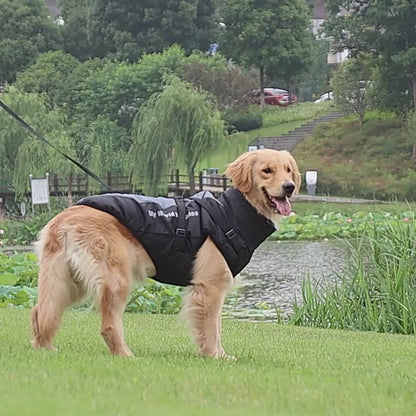 Rufus´n Team Wasserfeste und warme Hundewinterjacke mit Nackenschutz