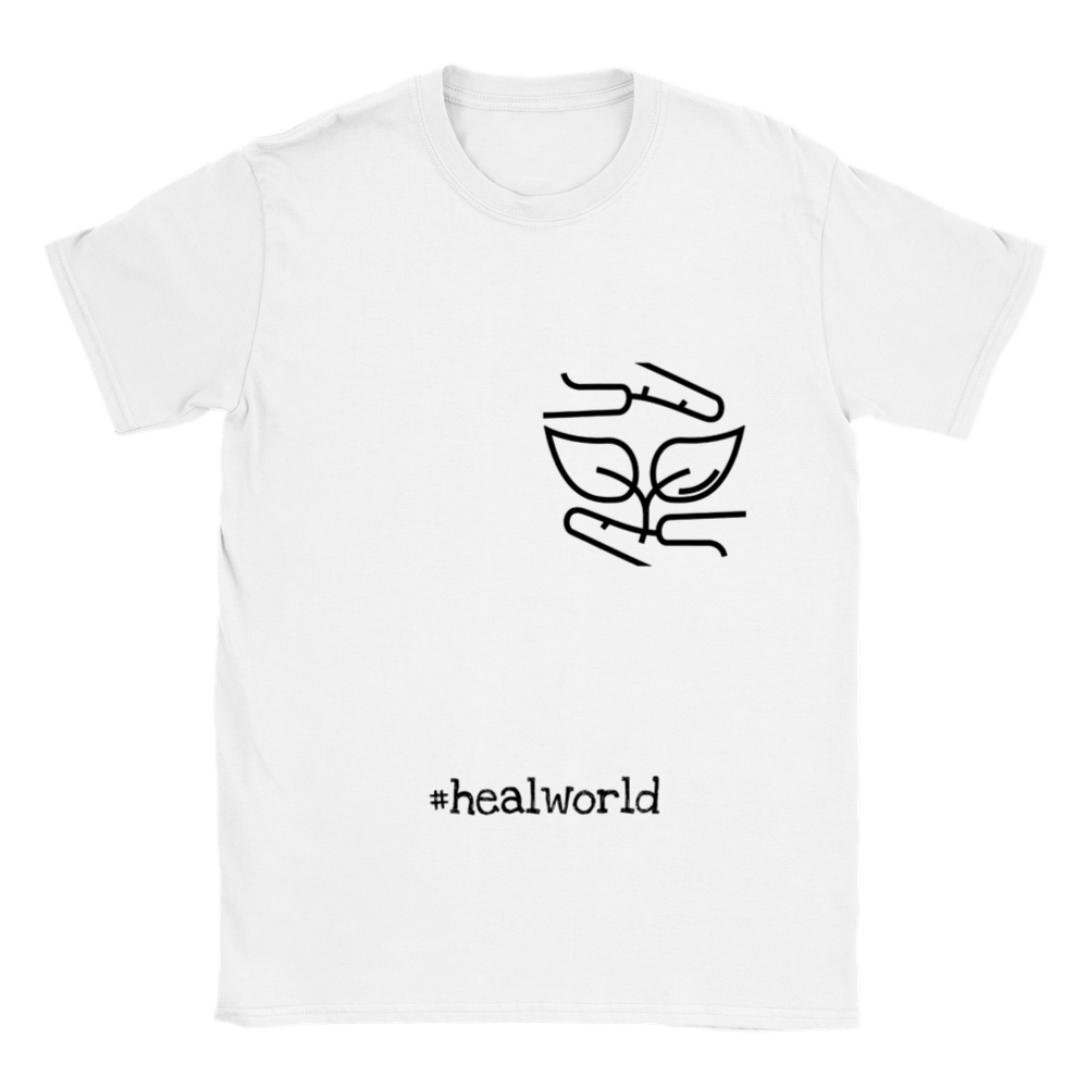 Rufus'n Team T-Shirt "#healworld" mit Rundhalsausschnitt