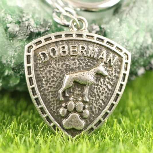 Dobermann Schlüsselanhänger, Armbandanhänger, Charm
